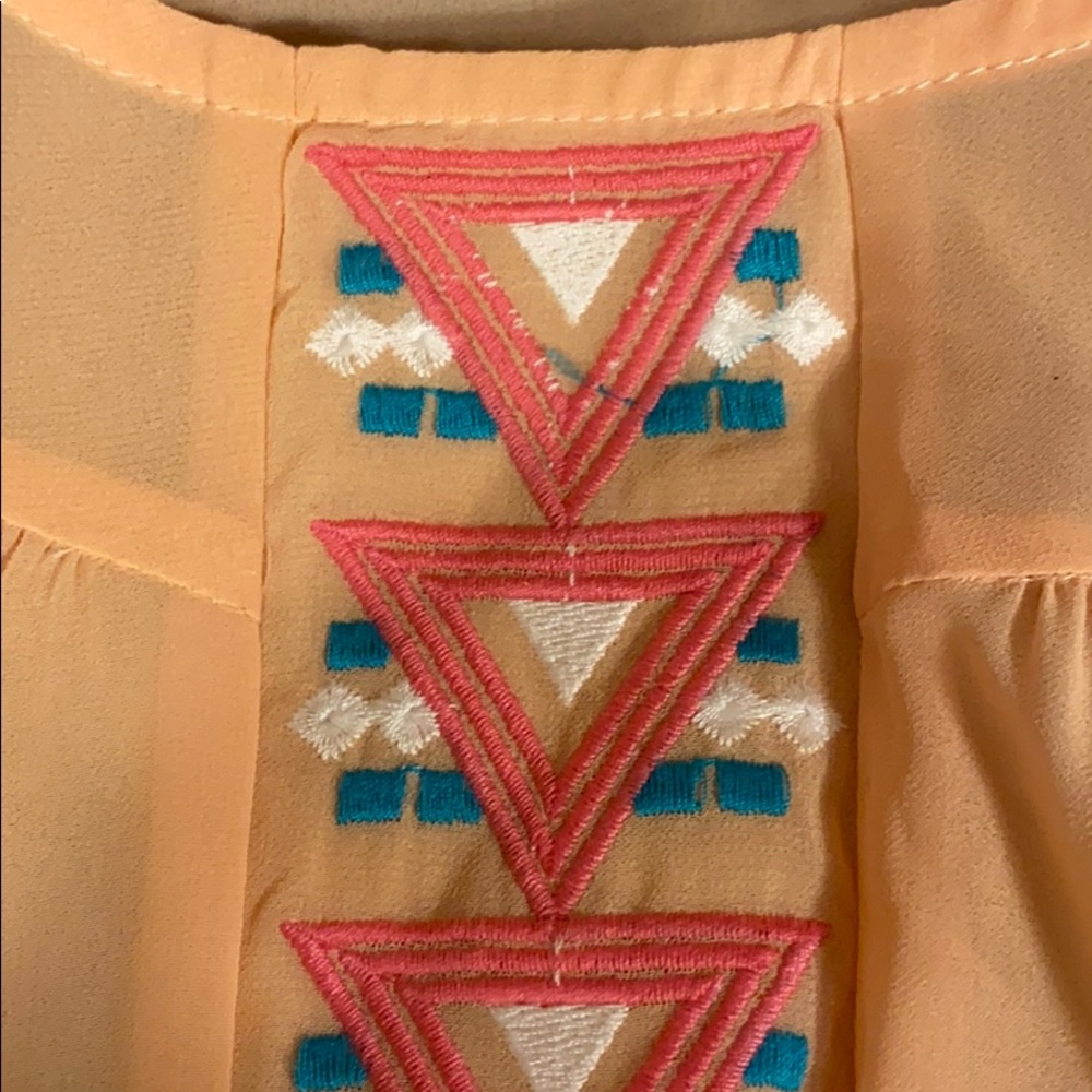 Peach Aztec Tank - Picture 3 of 4